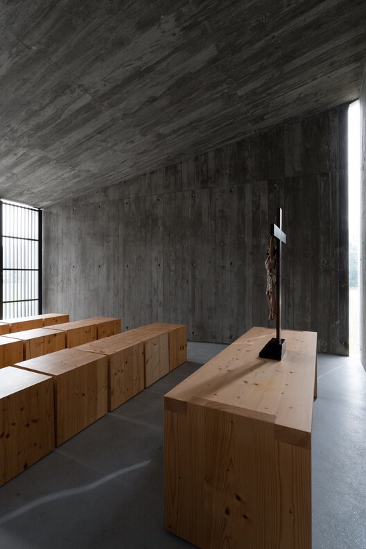 Chapel Of Saint Peter / Atelier 66 - Interior Photography, Wood, Concrete