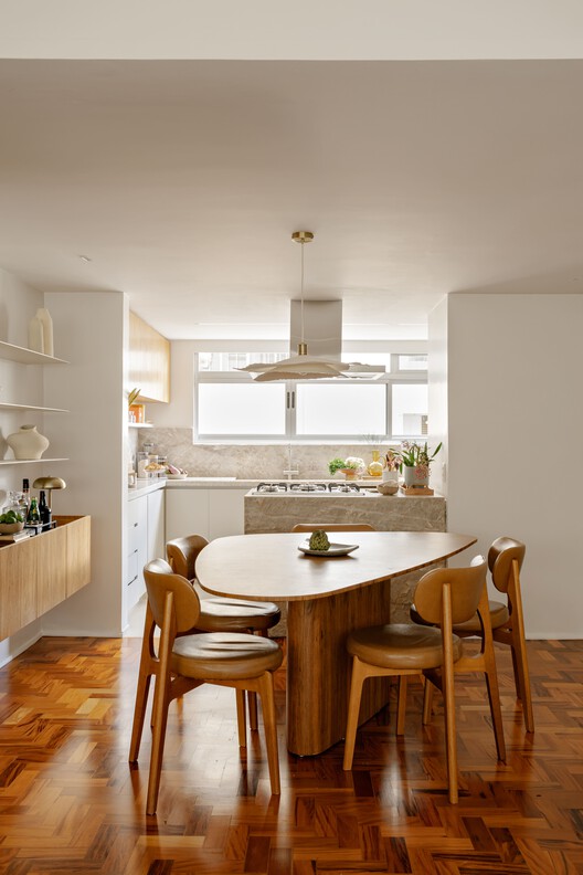 Apartamento IF / Estúdio Nimo - Fotografia de Interiores, Madeira, Iluminação, Bancada, Cadeira