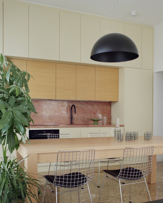 Casa Lèvanzo / Margine - Interior Photography, Kitchen, Wood, Chair, Table, Lighting, Countertop