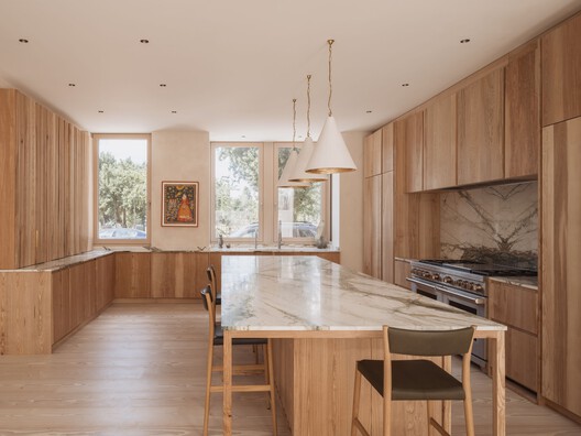 West London House  / Goldstein Heather - Interior Photography, Kitchen, Wood, Countertop, Chair