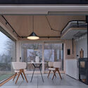 Cabin Devín / Ark-Shelter + ARCHEKTA - Interior Photography, Cabins & Lodges, Kitchen, Lighting, Chair