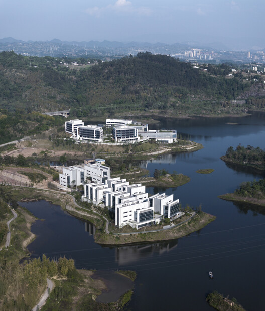 重庆涪陵慧谷湖科创小镇首开区 / 都设营造 - 建筑图, 鸟瞰图