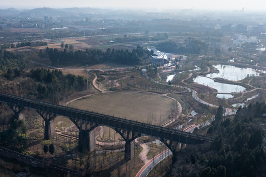Renmin Canal Water Conservancy Culture Zhongjiang Memorial Hall / AOMOMO Studio, Shanghai Jiao Tong University - Exterior Photography, Aerial View Photography