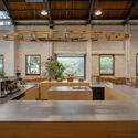 Cycle&Cycle Stone-oven Bakery Restaurant / Tens Atelier + FANAF - Interior Photography, Restaurant, Kitchen, Beam, Chair
