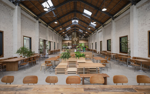Cycle&Cycle Stone-oven Bakery Restaurant / Tens Atelier + FANAF - Interior Photography, Dining room, Wood, Beam, Chair