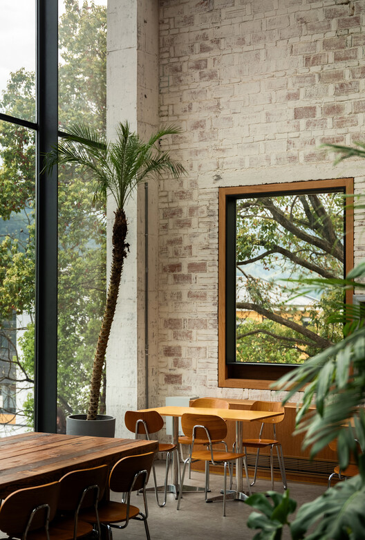 Cycle&Cycle Stone-oven Bakery Restaurant / Tens Atelier + FANAF - Exterior Photography, Wood, Chair