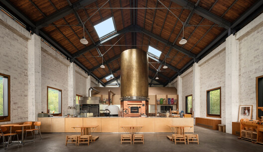 Cycle&Cycle Stone-oven Bakery Restaurant / Tens Atelier + FANAF - Interior Photography, Beam
