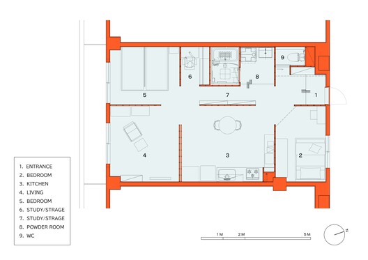 Six-Grid House in Osaka / Atelier 405 - Image 23 of 24