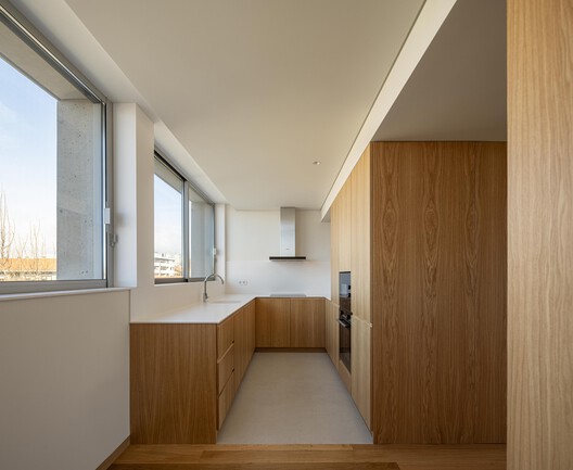 Hintze Ribeiro Multifamily Housing Building / Helder da Rocha Arquitectos Hintze Ribeiro Multifamily Housing Building / Helder da Rocha Arquitectos - Interior Photography, Kitchen, Wood