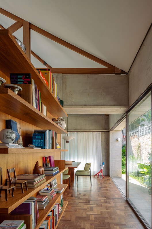 Cafelândia House / Ana Sawaia Arquitetura - Interior Photography, Wood, Beam