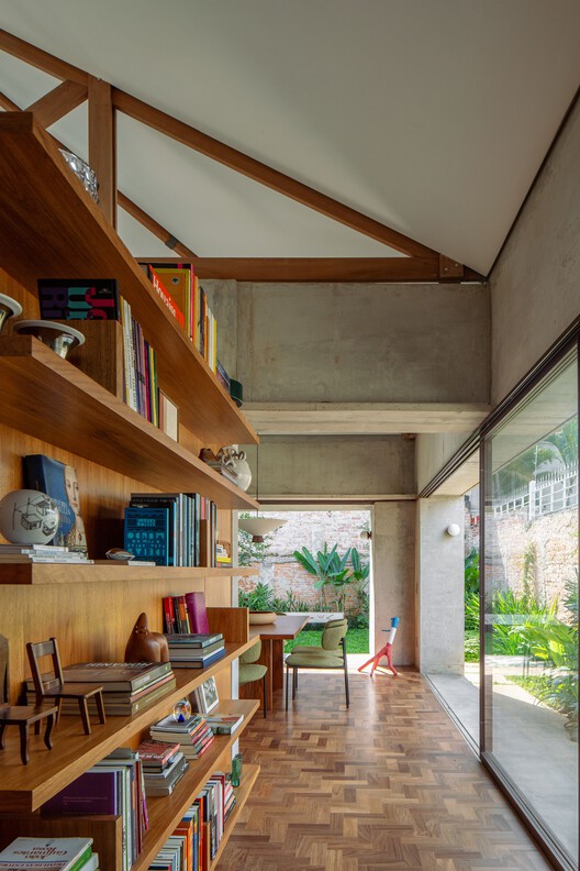 Cafelândia House / Ana Sawaia Arquitetura - Interior Photography, Wood, Beam
