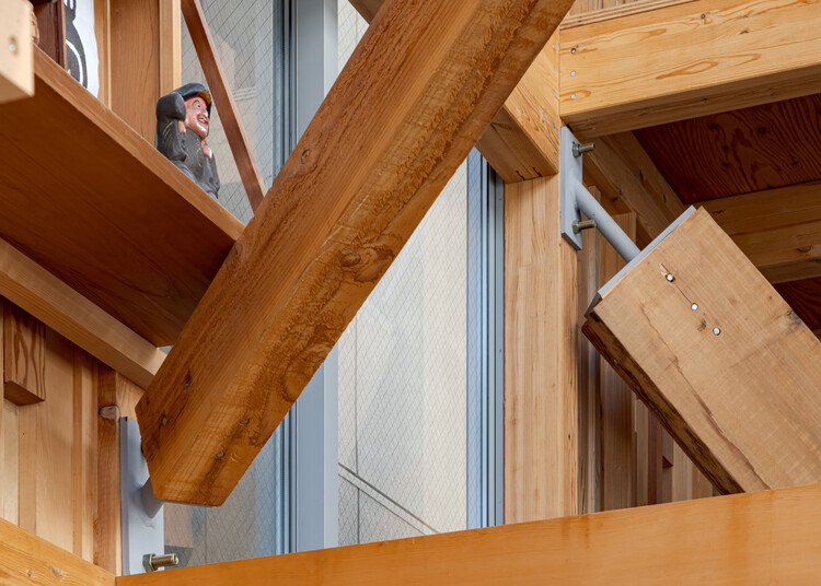 SH 住宅与办公室 / 1-1 Architects - 室内图, 木头, 梁