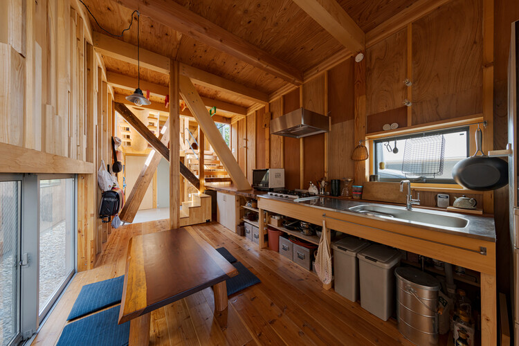 SH 住宅与办公室 / 1-1 Architects - 室内图, 厨房, 木头