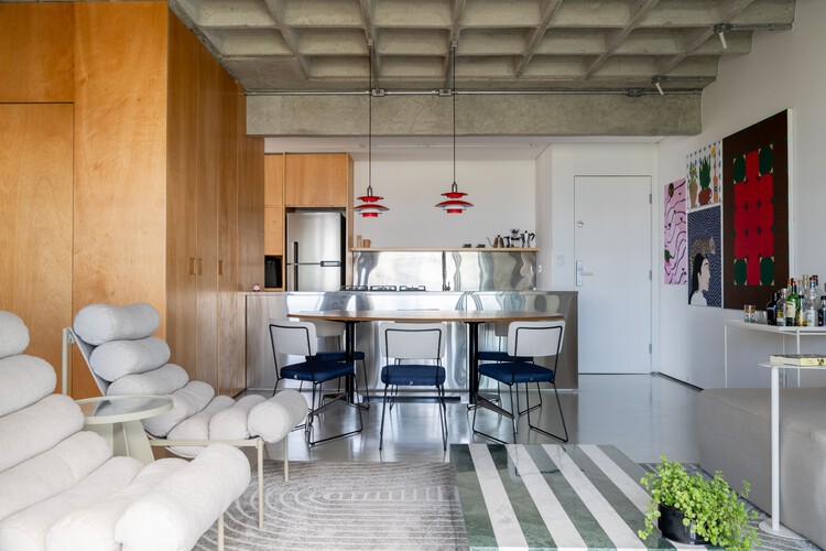 Apartamento M.F. / Studio JPH - Fotografia de Interiores, Interiores De Apartamentos, Cozinha, Cadeira, Mesa, Iluminação