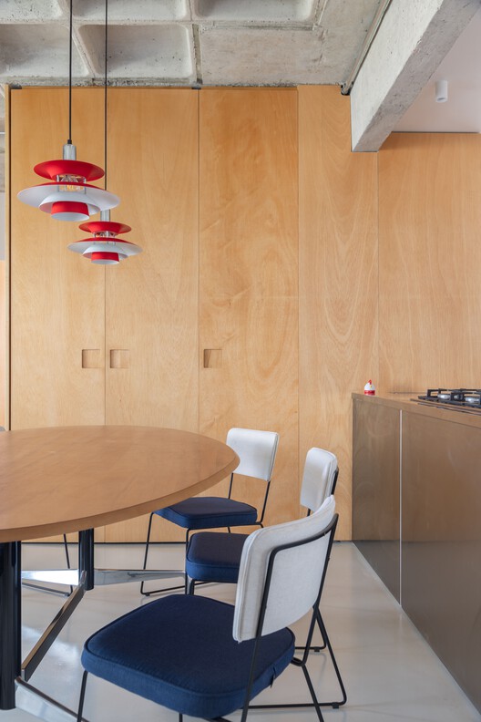 M.F. Apartment / Studio JPH M.F. Apartment / Studio JPH - Interior Photography, Wood, Table, Chair, Lighting
