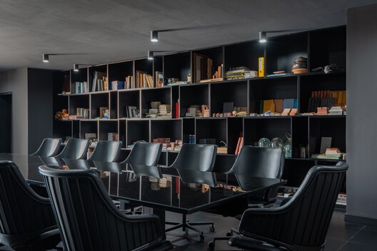Accra Studio / Adjaye Associates - Interior Photography, Closet, Chair, Table, Lighting, Glass