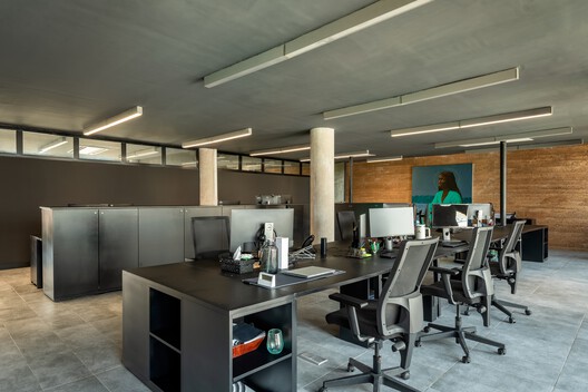 Accra Studio / Adjaye Associates - Interior Photography, Kitchen, Table, Chair, Lighting