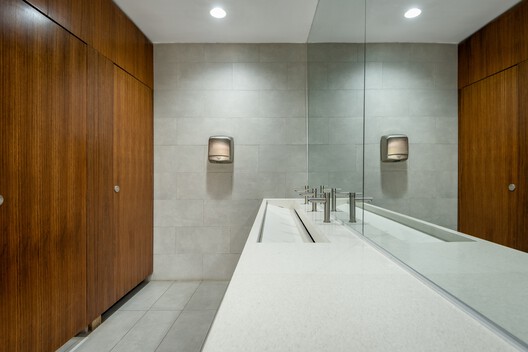 Accra Studio / Adjaye Associates - Interior Photography, Bathroom, Wood, Lighting, Countertop, Sink