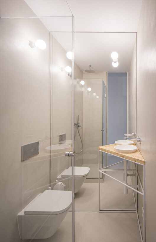 Casa Enfilade / P+S Estudio de Arquitectura - Fotografía interior, Baño, Tarjas, Iluminación, Vidrio