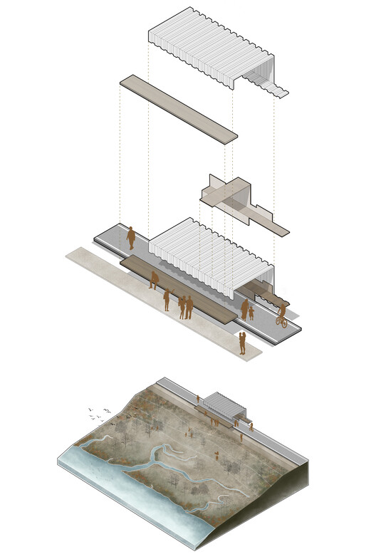 Enveloping the Salt Marsh: Landscape Itinerary Around the Odiel Northern Estuary / Estudio Acta Enveloping the Salt Marsh: Landscape Itinerary Around the Odiel Northern Estuary / Estudio Acta - Image 25 of 30