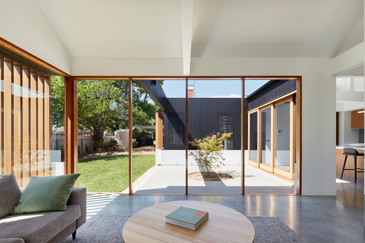 NTH/ Neutral Tactile Habitat / Ply Architecture - Interior Photography, Wood, Door, Courtyard