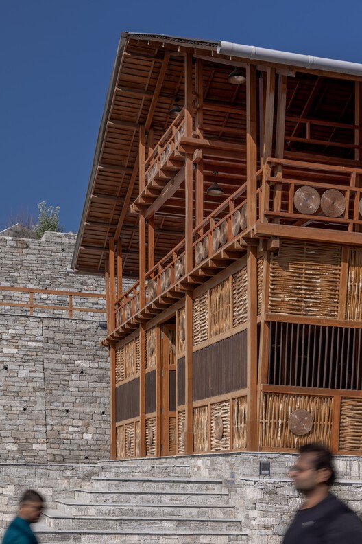 Champawat Market Plaza / Compartment S4 - Exterior Photography, Wood, Balcony