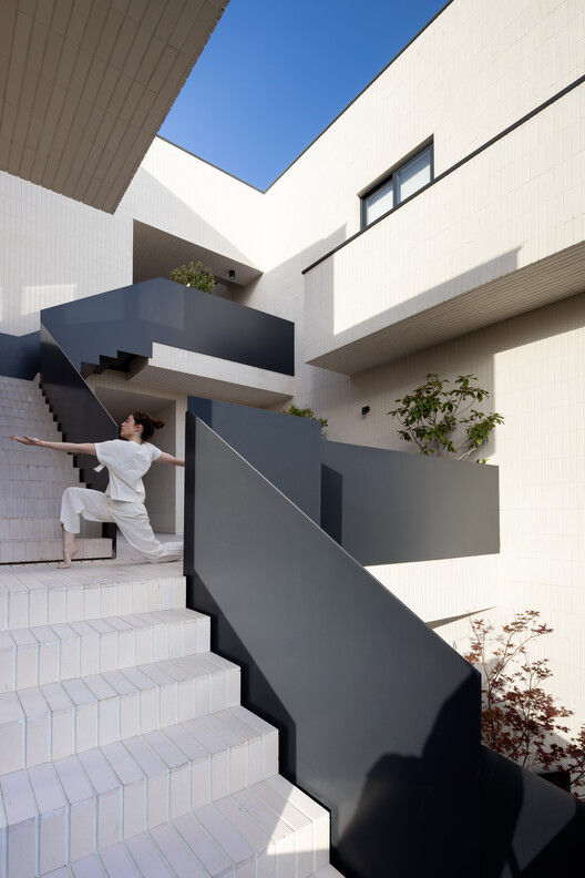 Frenzy Stair / Sepide Elmi - Interior Photography, Stairs, Concrete, Balcony, Courtyard