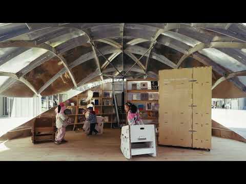Shell Book Pavilion / LUO studio - Interior Photography, Beam