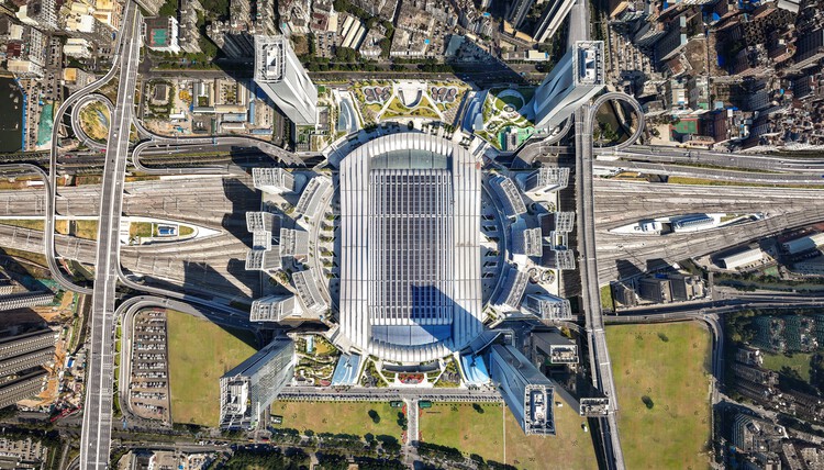 广州白云站 TOD 办公楼建筑群 / 华工设计院+广州地铁院 - 建筑图, 鸟瞰图, 城市
