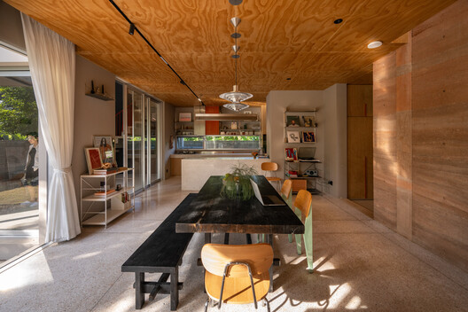 The Terrace House / S.O.S Architects - Interior Photography, Wood, Table, Chair, Lighting, Countertop, Kitchen