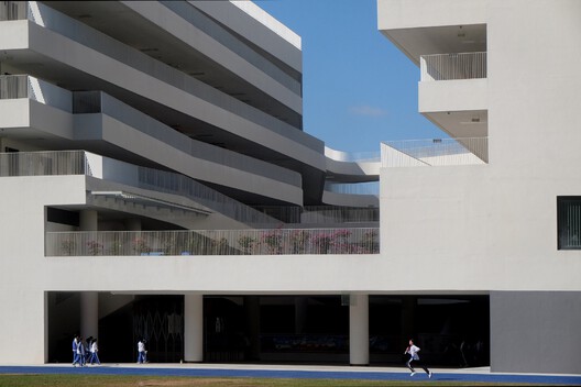 Redevelopment of Pingshan Elementary School into a Nine-Year Integrated School / CCDI Dongxiying Studio - Exterior Photography, Concrete