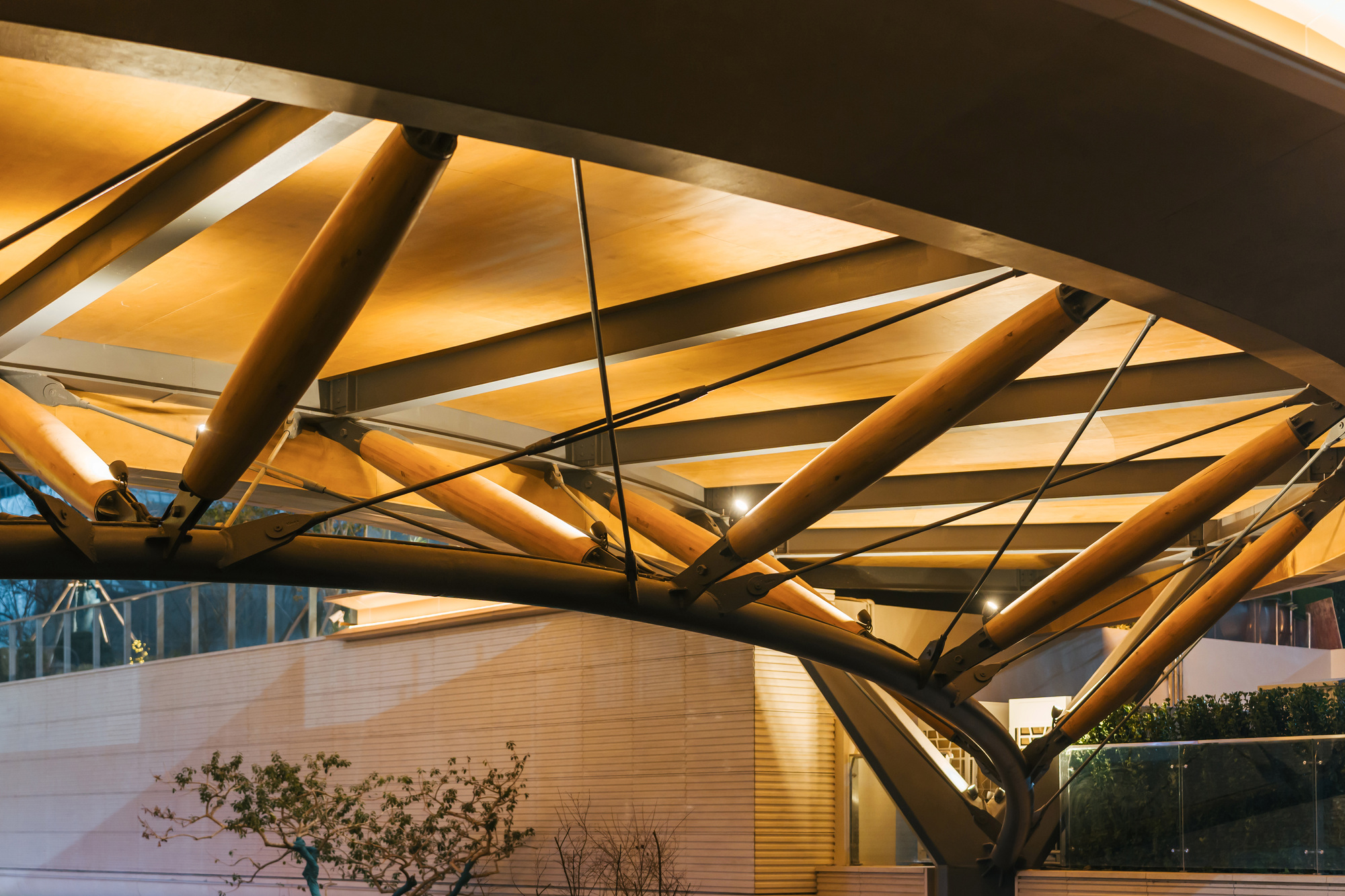 Gallery of Timber Structure Pedestrian Bridge of Yitaiyipin Garden ...