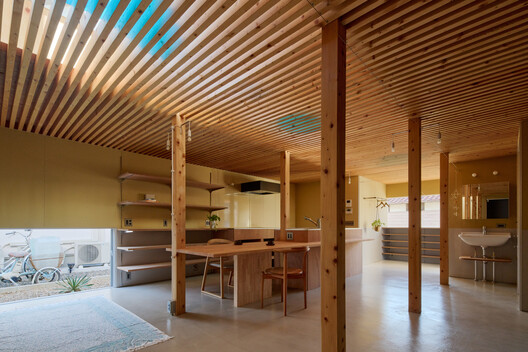 House TN / 1-1 Architects - Interior Photography, Kitchen, Wood, Lighting, Beam
