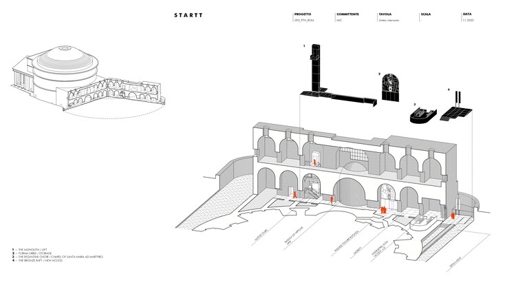STARTT Designs New Access to the Archaeological Areas Behind the Pantheon in Rome - Image 16 of 17