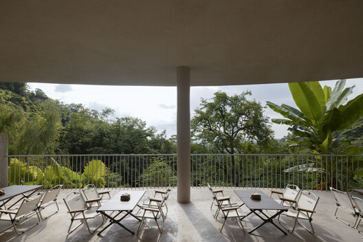 Buzzy Sunny · Feixue Pavilion / Archermit - Interior Photography, Dining room, Chair, Balcony