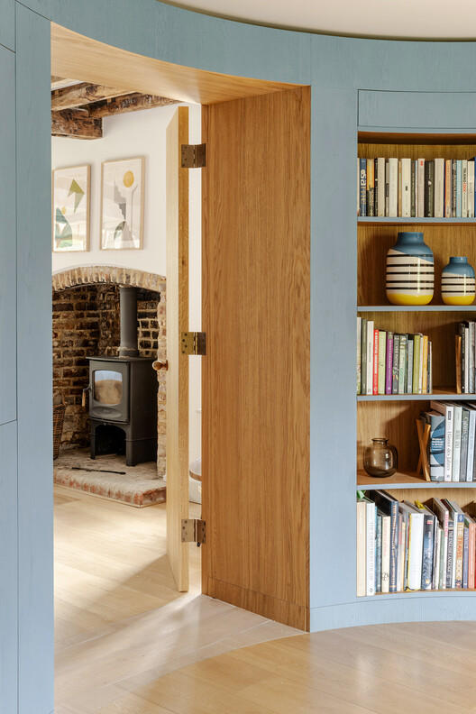 A Place in the Country / Studio Ben Allen - Interior Photography, Closet, Shelving, Wood, Door, Chair