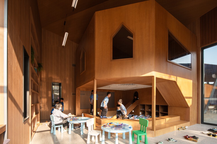 惠州徐田未来乡村中心 / line+建筑事务所 - 室内图, 木头