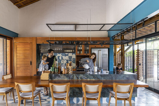 Casa Chamego / Pablo Patriota Arquitetos Associados - Interior Photography, Wood, Table, Chair, Glass, Beam