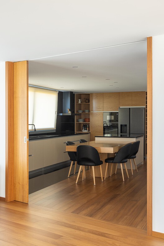 Two Houses in Guimarães / felixARQS - Daniel félix Architects Two Houses in Guimarães / felixARQS - Daniel félix Architects - Interior Photography, Kitchen, Wood, Chair, Table, Lighting, Door