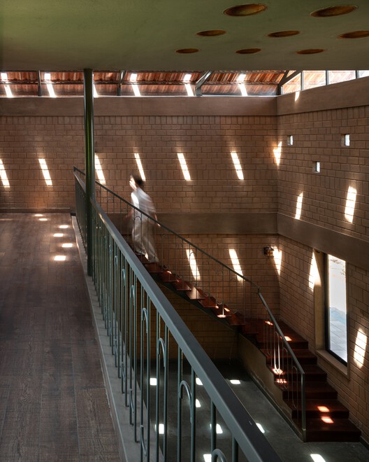 Kripanilay Farmhouse / HabitArt Architecture Studio - Interior Photography, Stairs, Wood, Beam