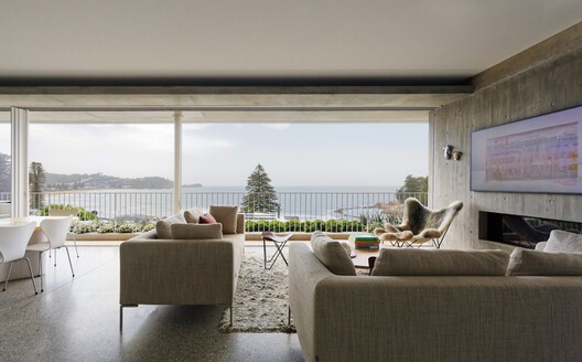 Rockpool House / Architecture Saville Isaacs - Interior Photography, Living Room, Sofa, Chair, Balcony