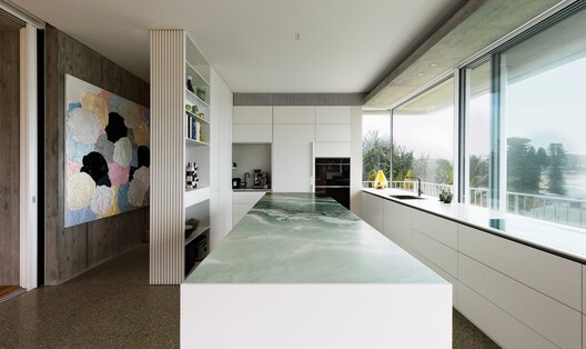 Rockpool House / Architecture Saville Isaacs - Interior Photography, Kitchen, Wood, Countertop, Lighting