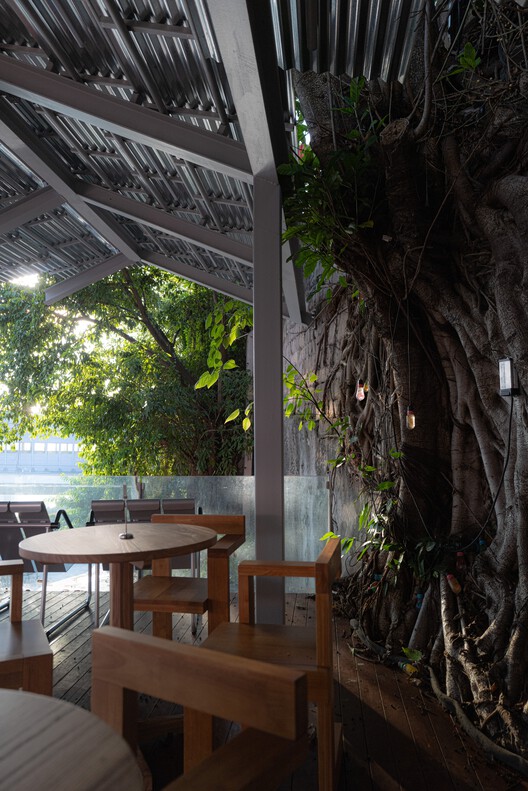 Mountain Alley Rooftop Teahouse Pavilions / RY+P architects - Interior Photography, Wood