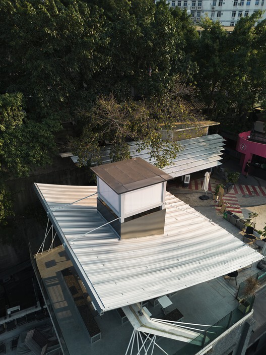 Mountain Alley Rooftop Teahouse Pavilions / RY+P architects - Exterior Photography, Balcony