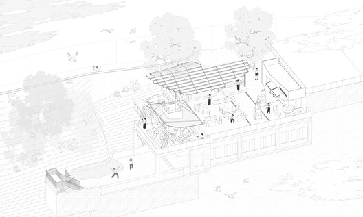 Mountain Alley Rooftop Teahouse Pavilions / RY+P architects - Image 17 of 18