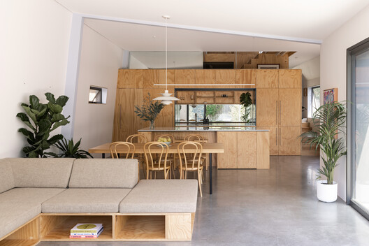 Playfair House / 43 North Architecture - Interior Photography, Kitchen, Wood, Table, Sofa, Lighting, Chair, Countertop