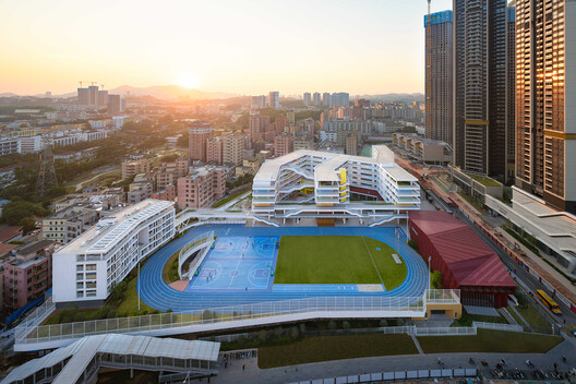 Shenzhen Longhua Foreign Languages School (Fucheng Campus) / Z&Z STUDIO Shenzhen Longhua Foreign Languages School (Fucheng Campus) / Z&Z STUDIO - Exterior Photography
