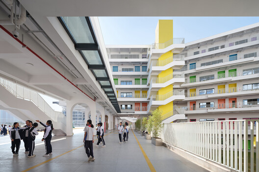 Shenzhen Longhua Foreign Languages School (Fucheng Campus) / Z&Z STUDIO Shenzhen Longhua Foreign Languages School (Fucheng Campus) / Z&Z STUDIO - Interior Photography, Stairs