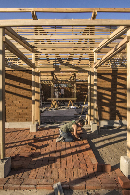 Quiané Center for Culture and Ecology – Phase I / Universidad de Ciencias Aplicadas de Múnich + Frente por la Defensa de la Tierra + Comunidad de Santa Catarina Quiané + CAMPO - Interior Photography, Wood, Beam