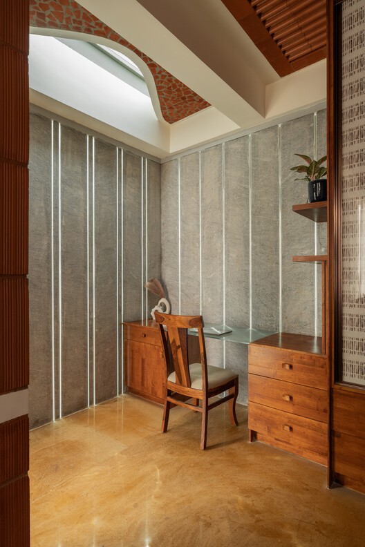 Srila House / Wright Inspires - Interior Photography, Wood, Lighting, Chair